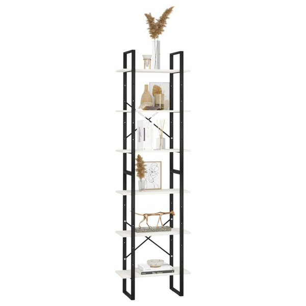 Berkfield Storage Shelf White 60x30x210 cm Solid Wood Pine