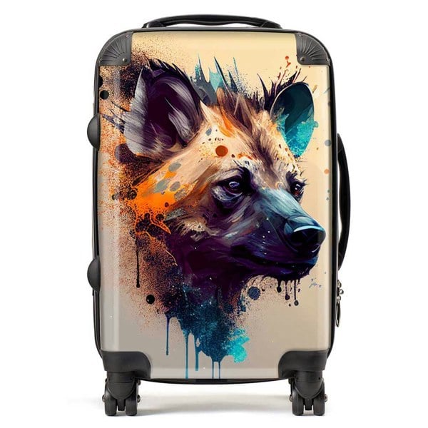 Warren Reed Hyena Face Splashart Light Background Suitcase