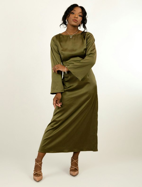 BALOU Silky Midi Dress