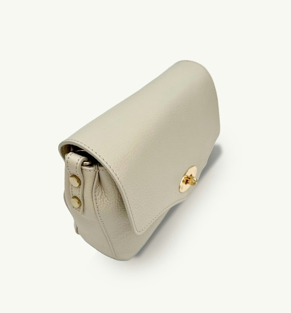 Apatchy London The Maddie Midi Stone Leather Bag