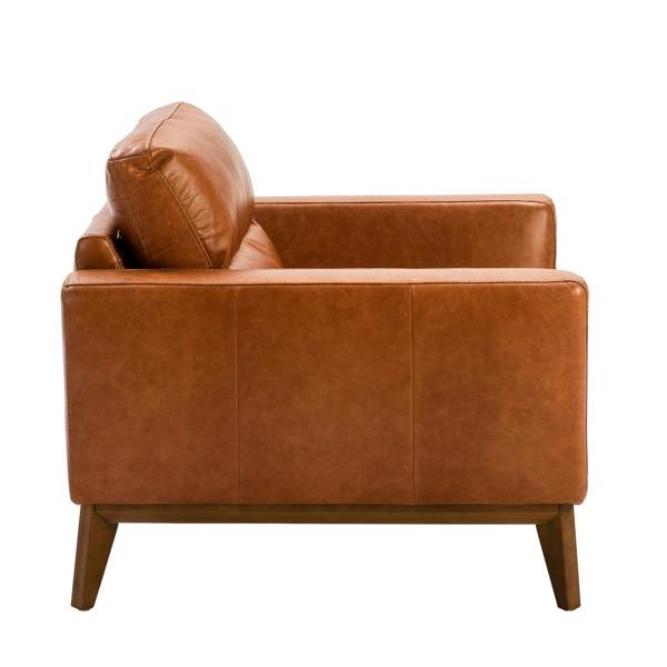 Angel Cerdá Brown leather armchair 5036