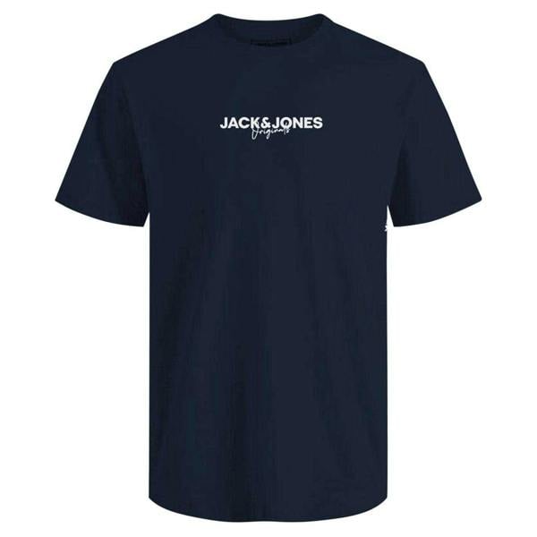 Jack And Jones Mens Corp Cotton T-Shirt (Pack of 5) - White/Grey/Navy/Olive/Beige - 