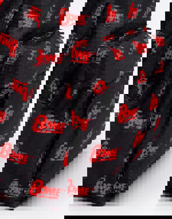 David Bowie Unisex Black Logo Backpack (One Size)