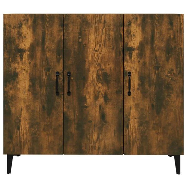 Berkfield Sideboard Smoked Oak 90x34x80 cm Engineered Wood