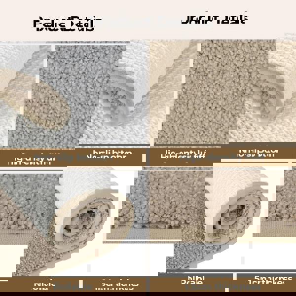 Marlow Door Mats Indoor Washable Runner Rugs Non Slip Kitchen Floor Mat 50x80cm