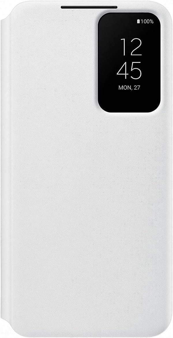 Samsung Galaxy S22 Smart Clear View Cover White - EF-ZS901CWEGWW