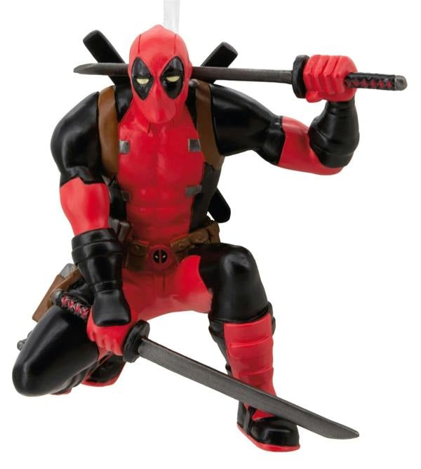 Marvel - Deadpool with Katana Swords Christmas Tree Ornament