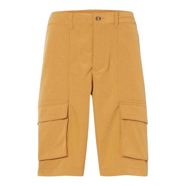 Timberland Mens Water Repellent Leather Badge Relaxed Fit Cargo Shorts - Wheat - 