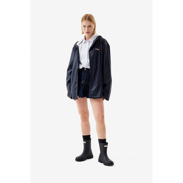 Hunter Izzy Hooded Unisex Blue Jacket