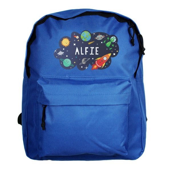 Personalised Memento Company Personalised Space Blue Backpack