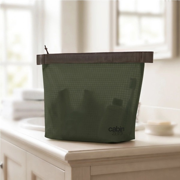 CabinZero Ultralight Wash Pouch 3.5L, Self Standing Design and Water Resistant Coating, Toiletry Bag