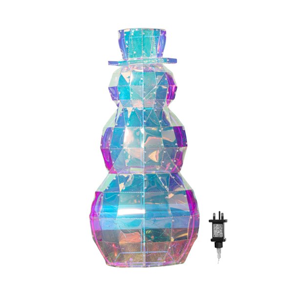 Samuel Alexander 91cm DreamLights Iridescent Christmas Snowman with 400 White LEDs
