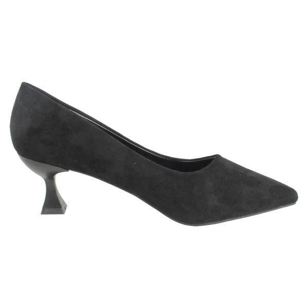 Anne Michelle Ladies Anne Michelle Microfibre 6cm Heeled Court Shoes F90124