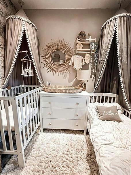 HYGRAD BUILT TO SURVIVE Children's Bed Canopy, Round Dome Princeess Bed Canopy Decoration, Mosquito Net Protection Canopy Play Tent