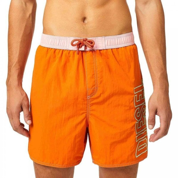 Diesel Bmbx Wave Swim Short, Orange
