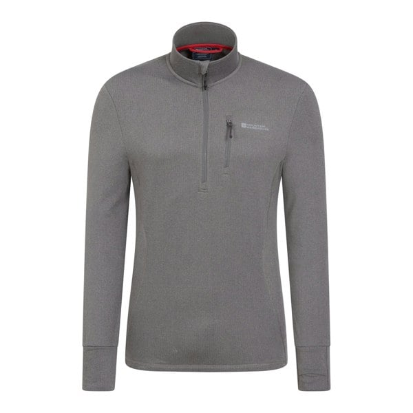Mountain Warehouse Mens Marathon Fleece Top - Grey