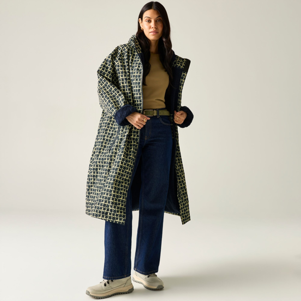 Regatta Womens Orla Kiely Eclipse Robe - Navy