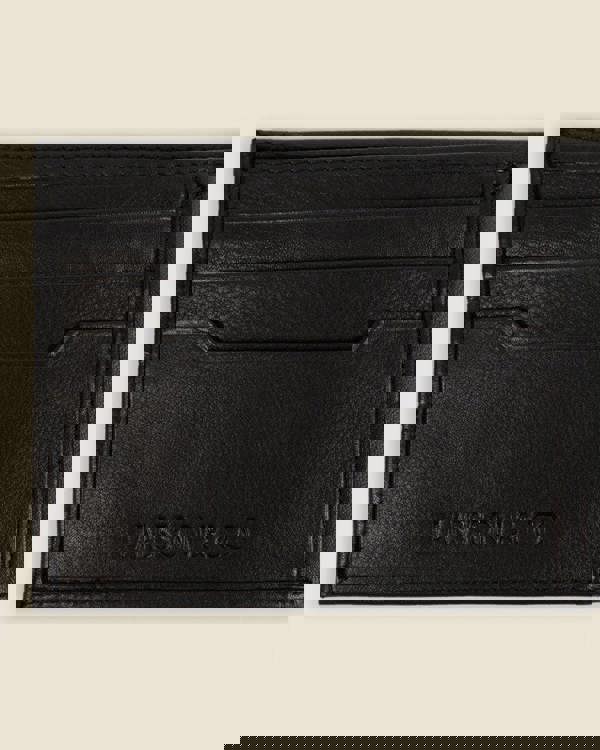 Larsson & Co Kemi - Leather Wallet With Embossed Stripe