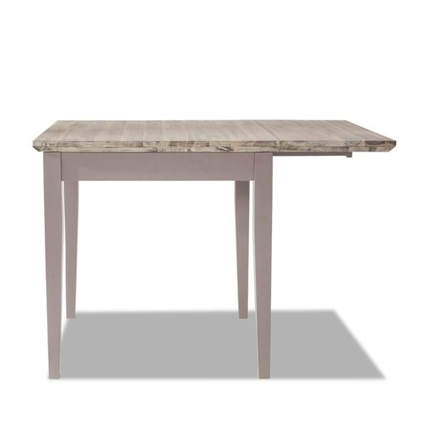 Statement Furniture Florence Square Extendable Kitchen Dining Table, Drop Down Leaf Small Table