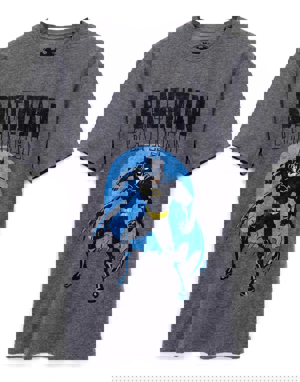 DC Comics Mens Grey Batman Short Sleeved T-Shirt