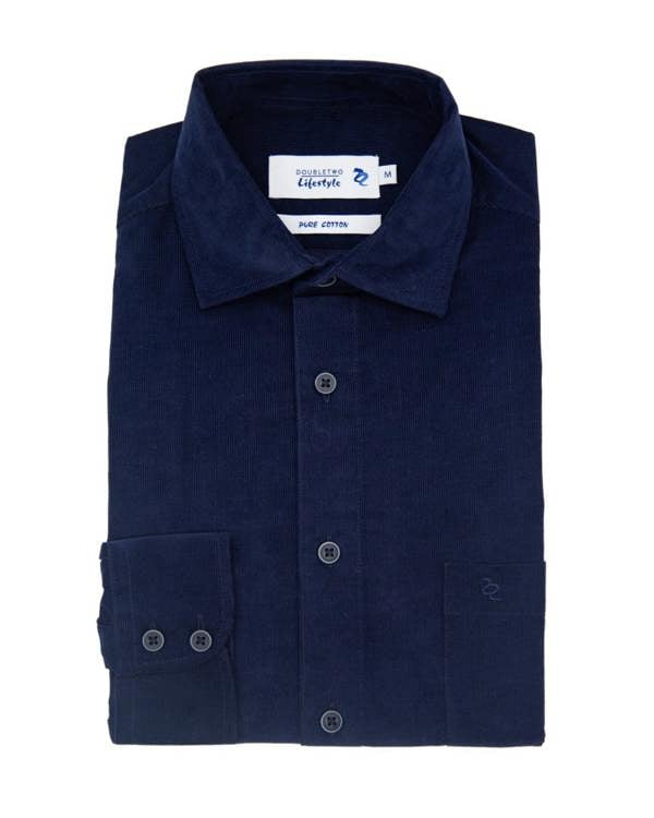 Navy Corduroy Shacket