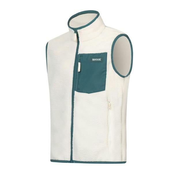 Regatta Childrens/Kids Frankie Fleece Body Warmer - Light Vanilla/Mediterranea - 