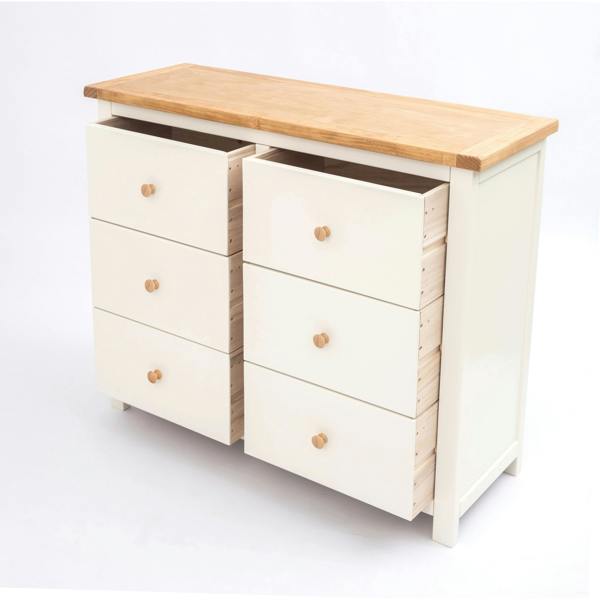 Cabinet Bits Maggiori 6 Drawer Chest of Drawers Wood Knob