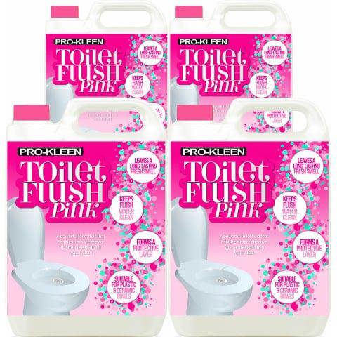 ProKleen Pro-Kleen Toilet Fresh Flush Cleaning Liquid 20L - Concentrate, Easy to Use, Pink Fluid Formula for Caravans, Motorhomes & Boats