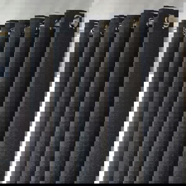 Luxury Living Chenille Blackout Ring Top Eyelet Curtains