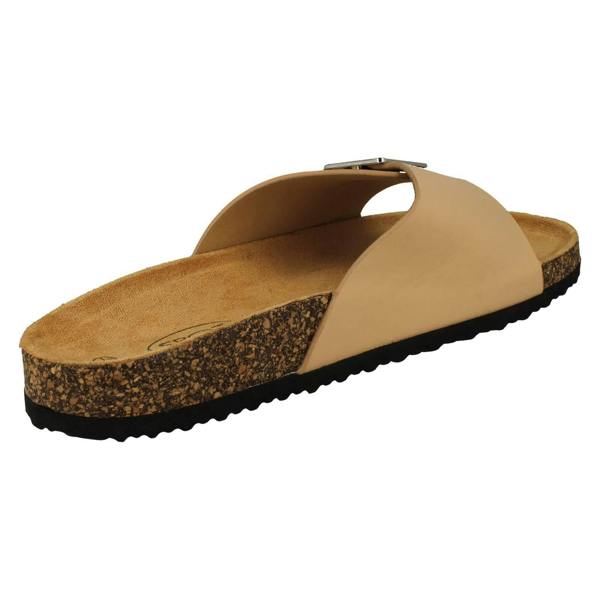 Spot On Ladies Spot On Buckle Detailed Mule Sandals F00413