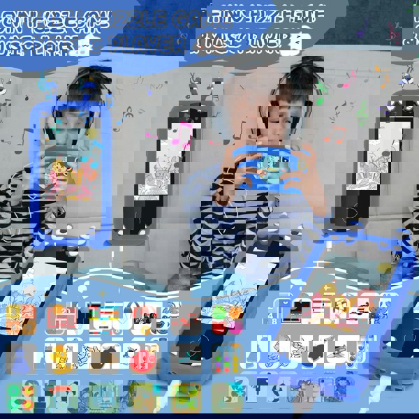 deAO Toys Kids Smart Phone Toy with 22 Educational Apps Multi-Function Learning Device with Camera, Music, Games, and 15 Customizable Wallpapers