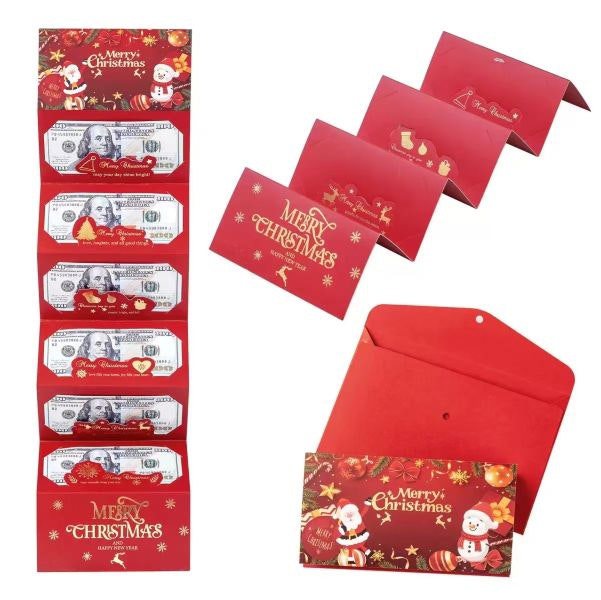 Leaper Christmas Hot-Stamped Foldable Red Envelope
