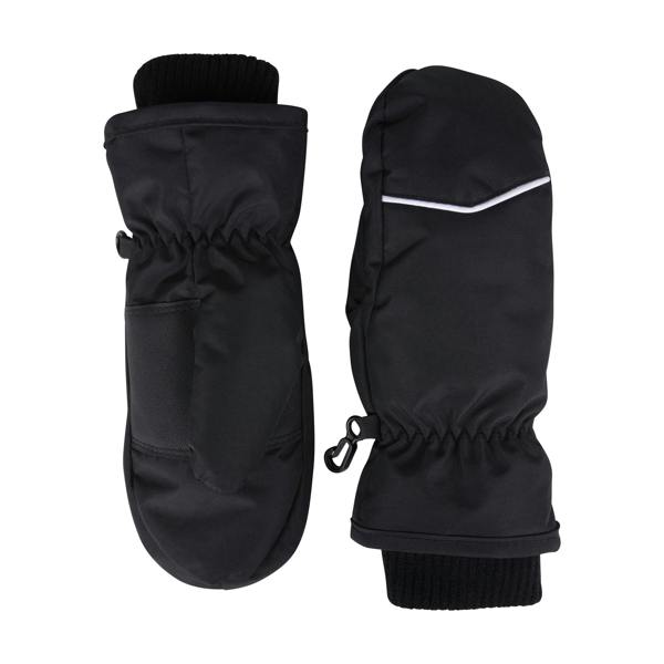 Mountain Warehouse Childrens/Kids Faux Fur Lined Isotherm Ski Mittens - Black - 