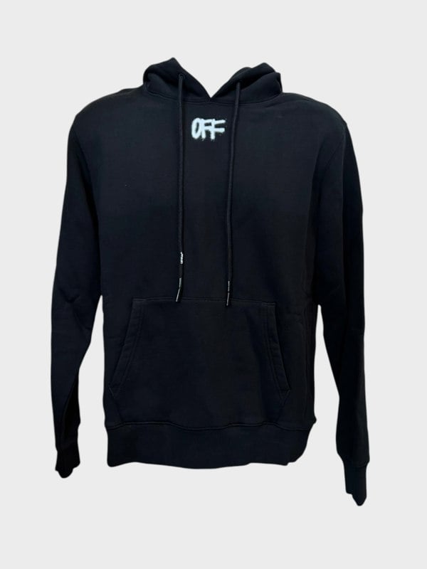 Off-White Zurich Slim Spray Hoodie Black White