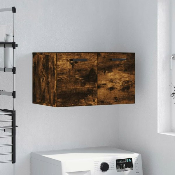 Berkfield Wall Cabinet Smoked Oak 60x36.5x35 cm Engineered Wood