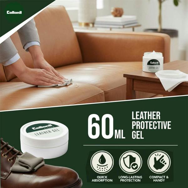 Collonil Leather Gel 60ml/230ml Waterproof, Dirt-Repellent & Colour-Reviving Leather Care