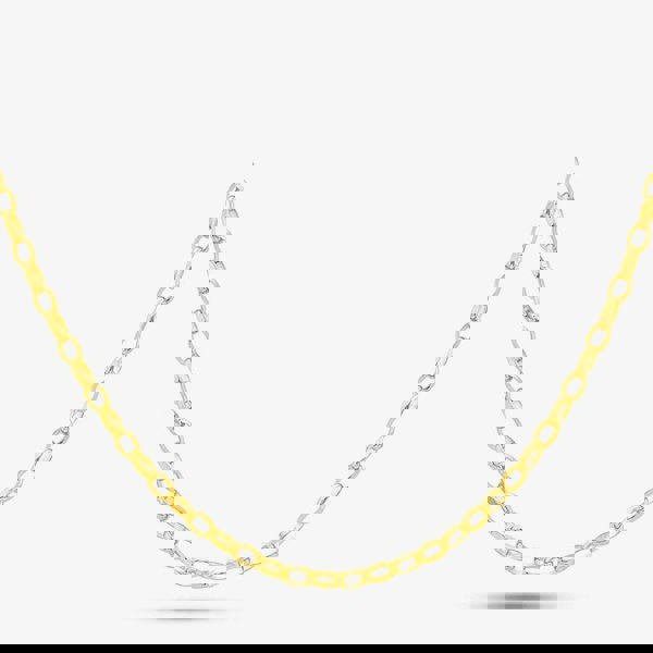 T. H. Baker 9ct Yellow Gold Oval Belcher Chain SOBD-325-9Y