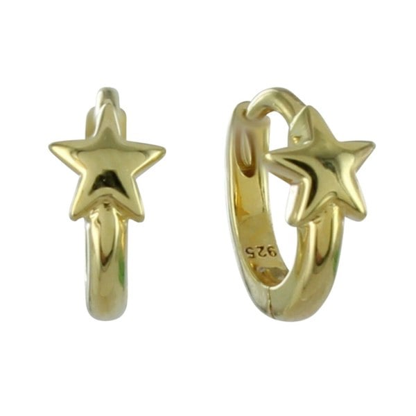 Sterling Silver Star Sleeper Earrings - Reeves & Reeves