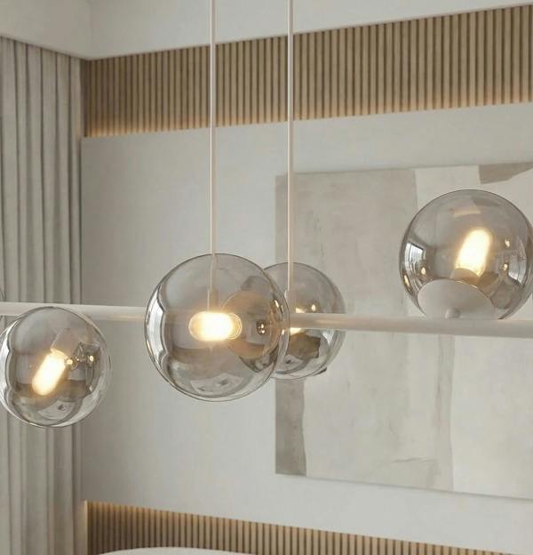Emibig MAGNUS Pendant Lamp 8 x E14 Grey / Graphite