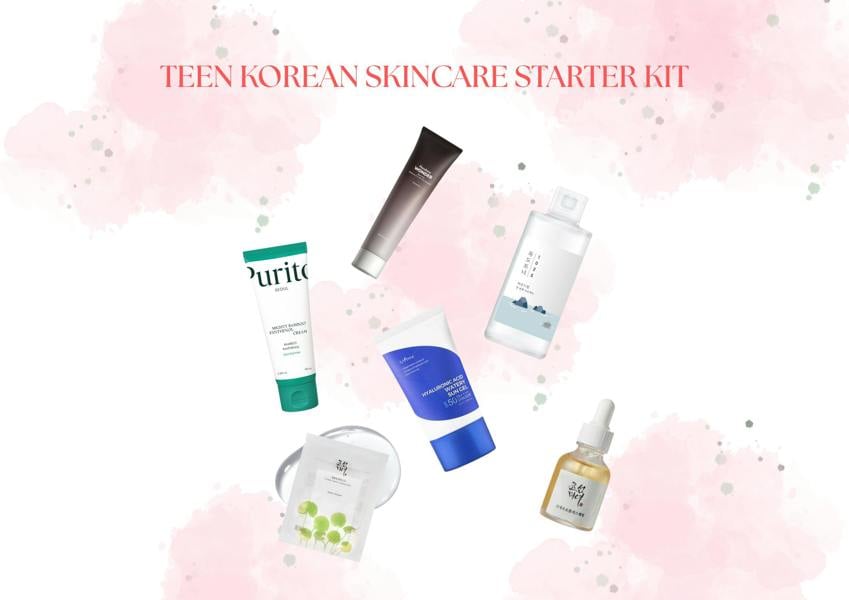 Korean Skincare Starter Kit for Teens -  Acne Prone Skin