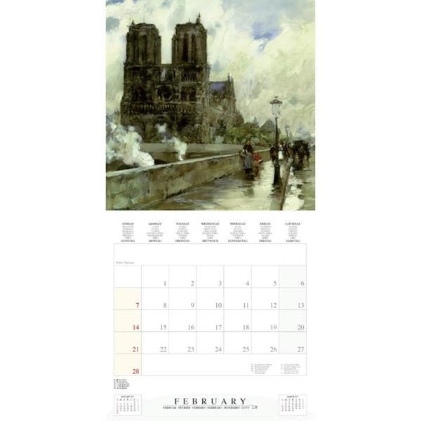 Artist's Impressions Of Paris Calendar 2027, Wall Calendars, Month To View, Travel, Gift