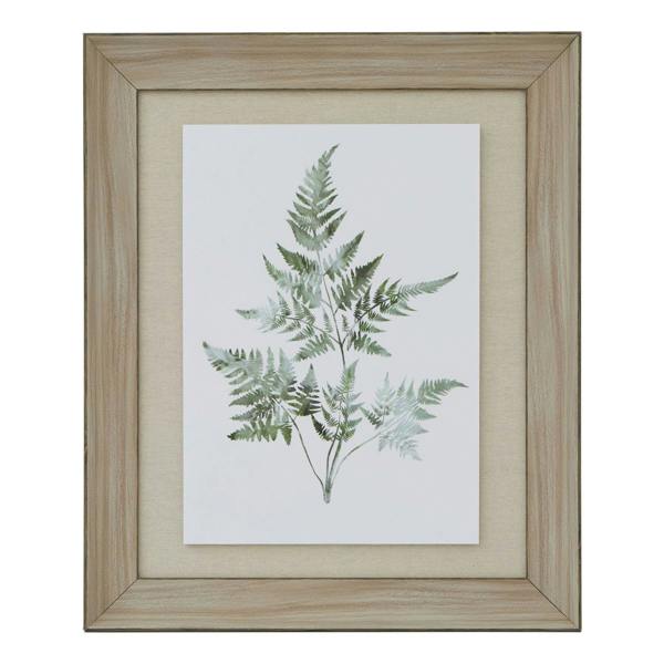 Hill Interiors Bracken Fern Framed Art Print - Brown/White/Green - 