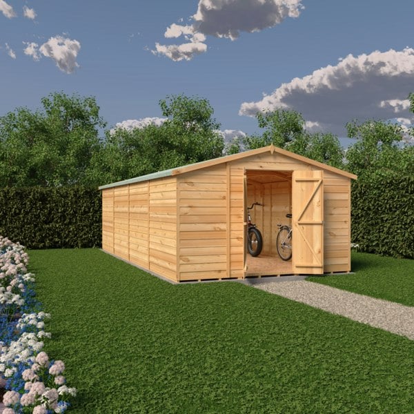 Shire Overlap Double Door No windows  10x20 Value storage shed