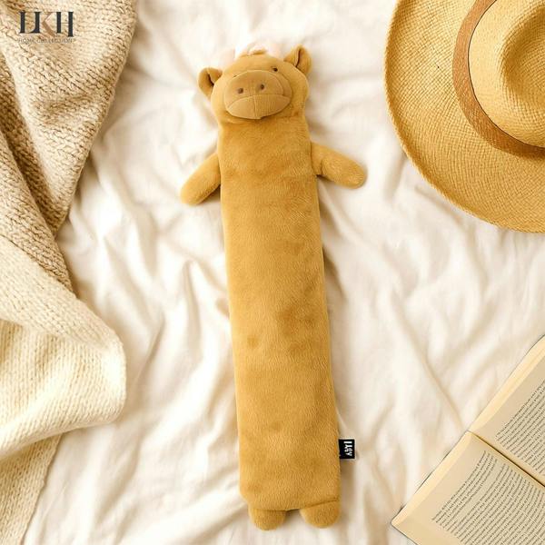 LKH HOME COLLECTION Long Hot Water Bottle With Cover 2L Removable Washable Sherpa Cover, Anti-Leak Stopper & Double Ribbed