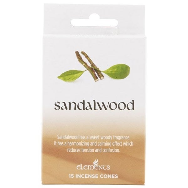 Serano Set of 12 Packets of Elements Sandalwood Incense Cones