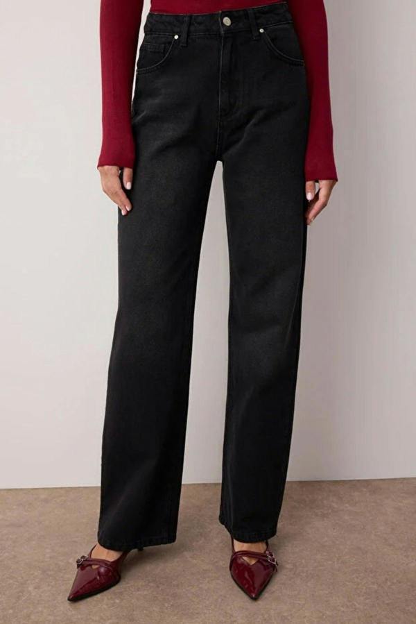 WOVCOR High Waist Wide Leg Jeans