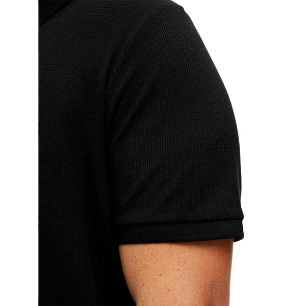 Jack And Jones Mens Austin Short-Sleeved Polo Shirt - Black - 