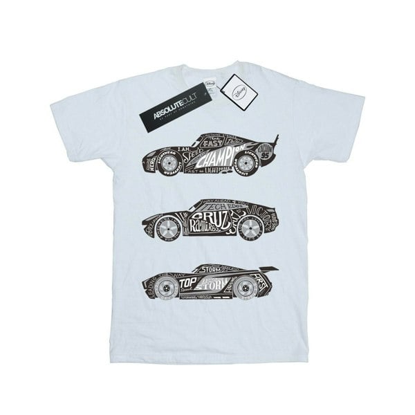 Disney Boys Cars Text Racers T-Shirt - White