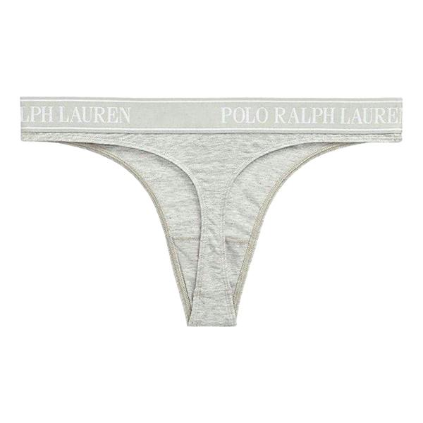 Ralph Lauren Womens/Ladies Polo Cotton Blend Thong - Grey - 