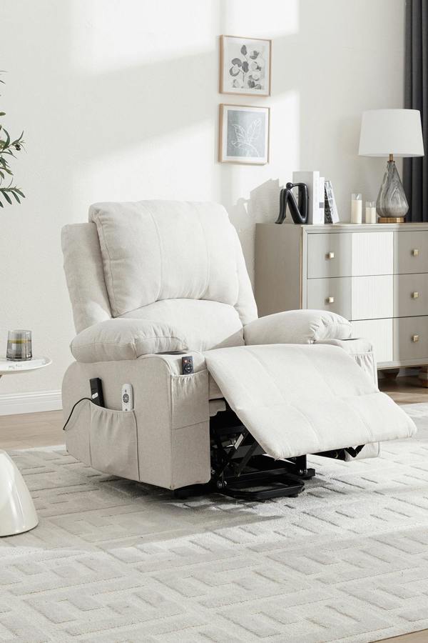 Living and Home Electric Single-Seat Recliner Chair with Heating & Massage Function